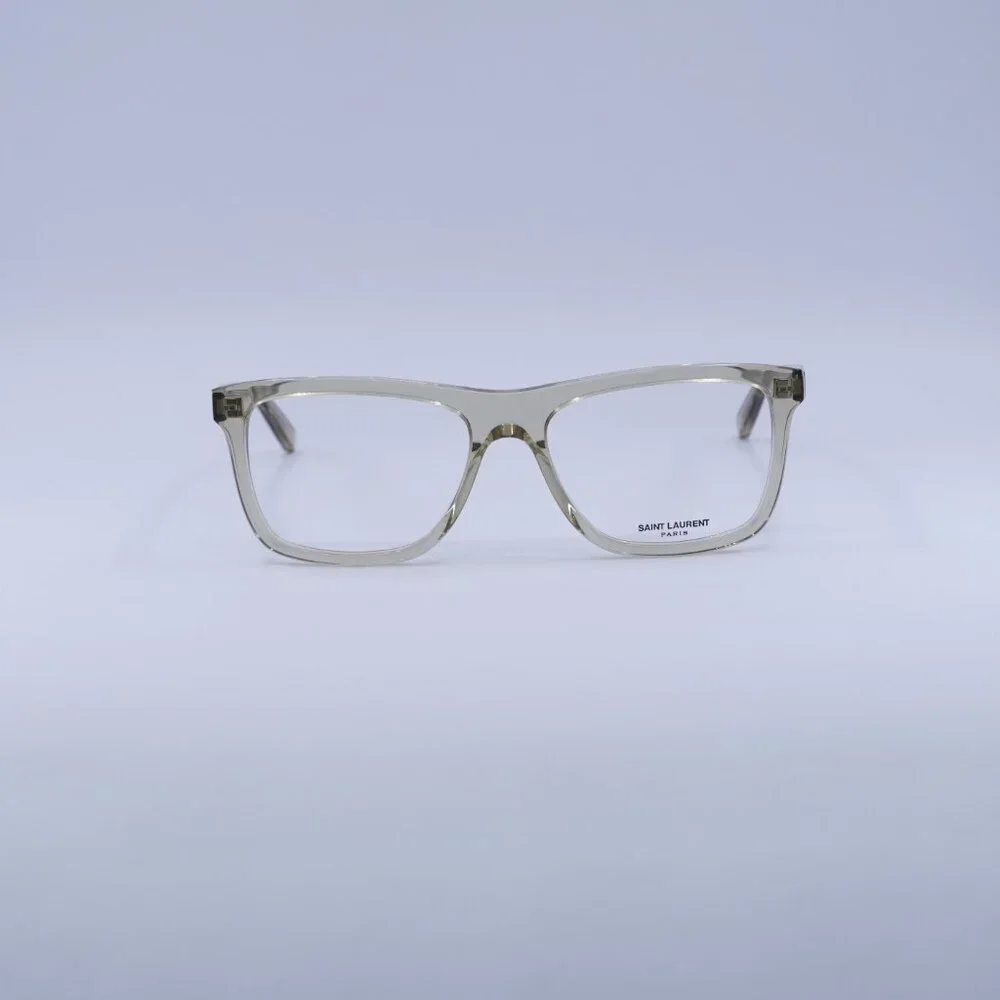 🕶️ New Saint Laurent SL481 003 Eyeglasses - Transparent Yellow Frame 55mm